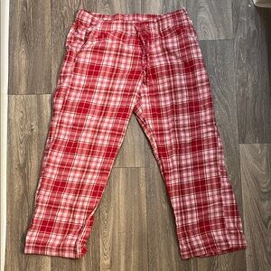 GAP Red and White Plaid Pants